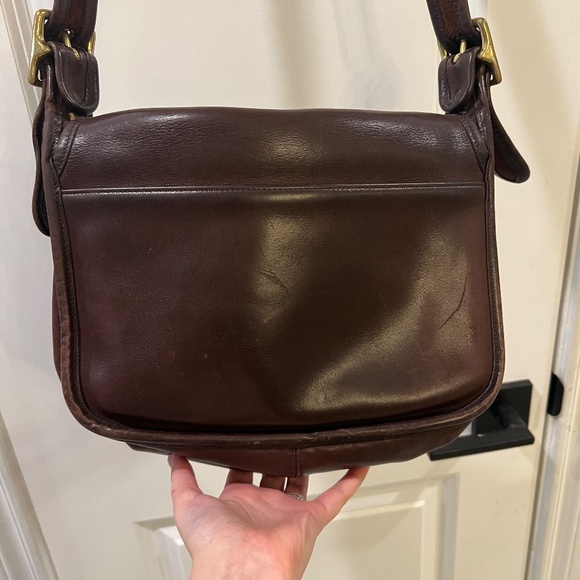 Vintage Coach Patricia's Legacy Bag in dark brown leather Crossbody Style 9951 - Picture 7 of 12